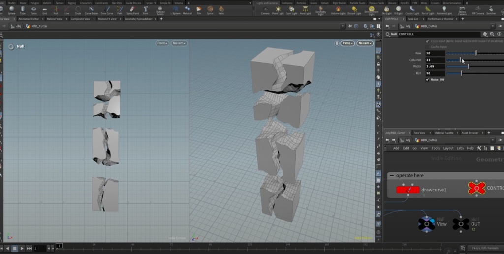 [Houdini hip file] RBD CutterTool 