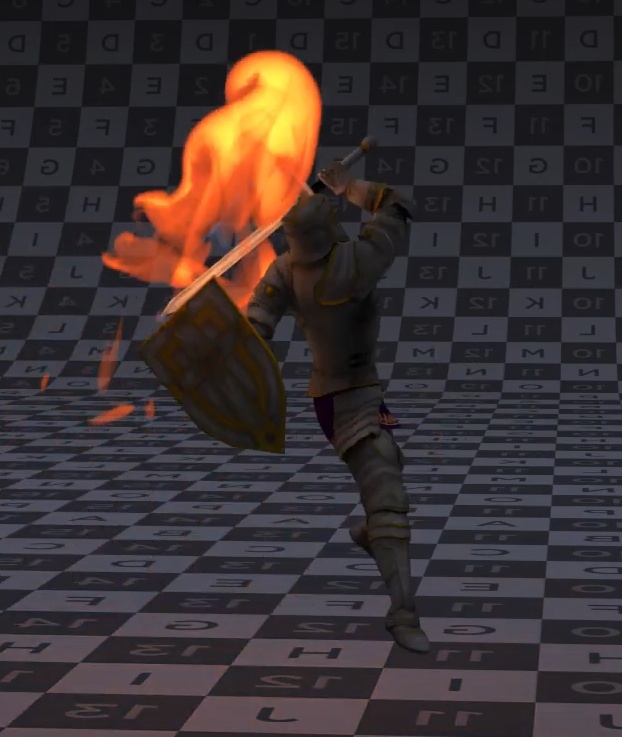 [Houdini hip file]  Pyro Fire Sword Character Fx 