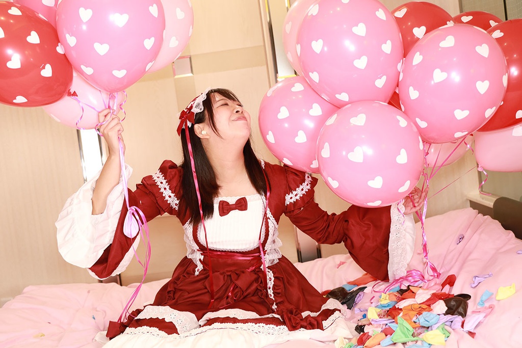 まりなさんの風船遊び