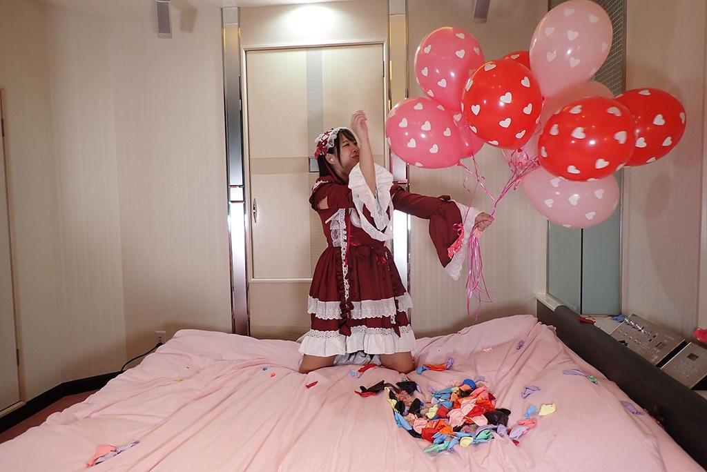 まりなさんの風船遊び