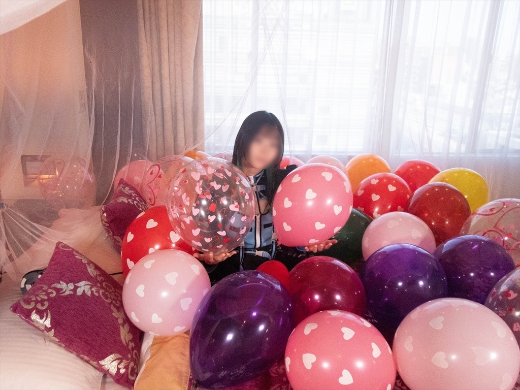 みひなさんの風船遊び