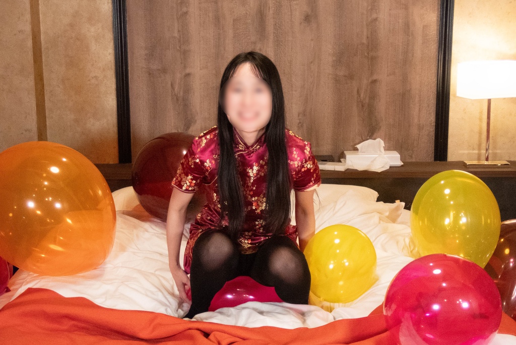 ミカさんの風船遊び