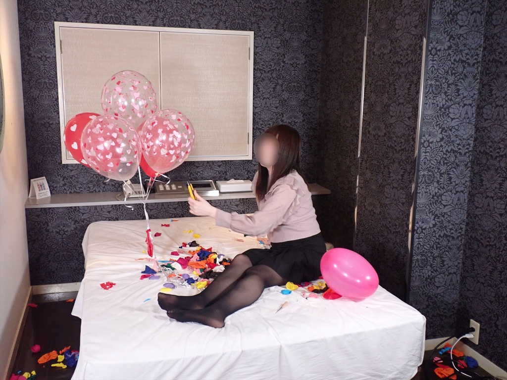 るなさんの風船遊び