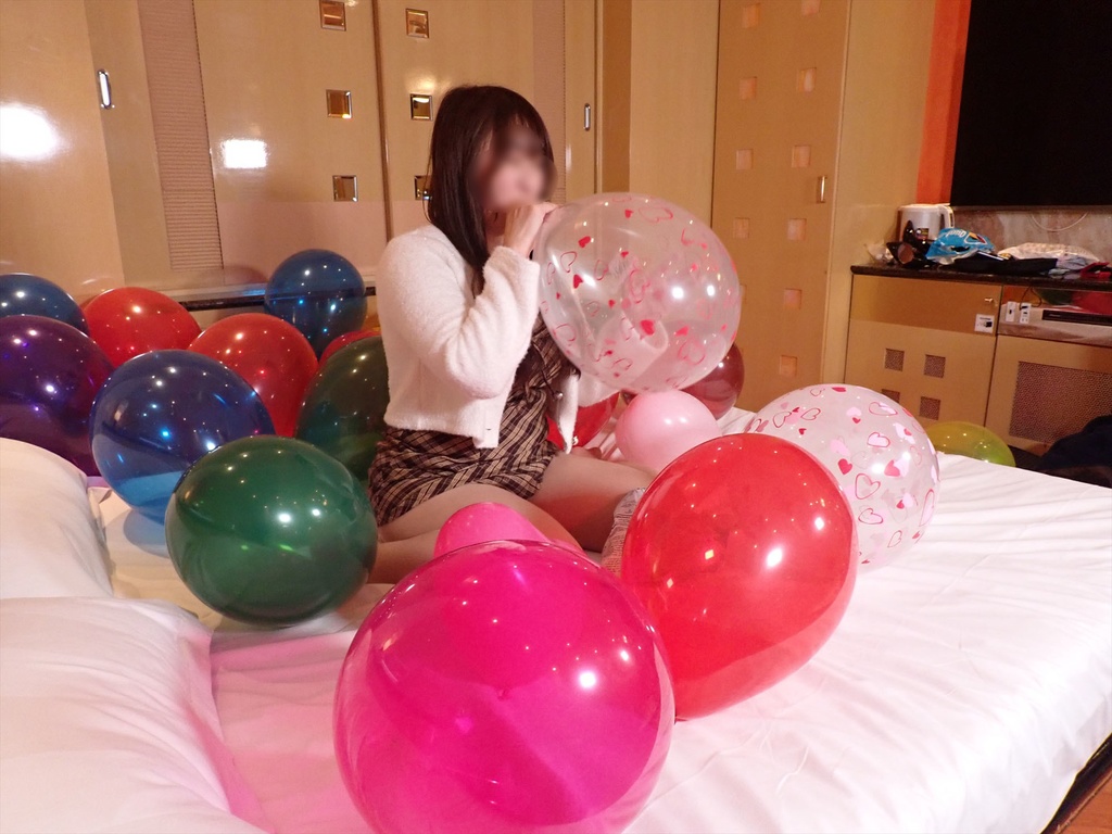 あむさんの風船遊び