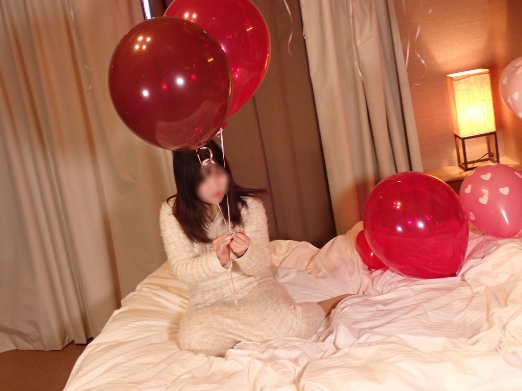 ゆきんこさんのヘリウム風船遊び