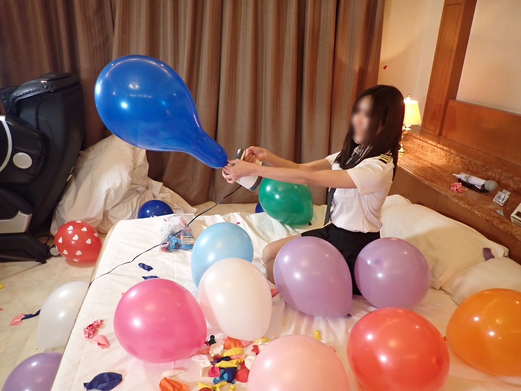 れいさんの初めての風船遊び