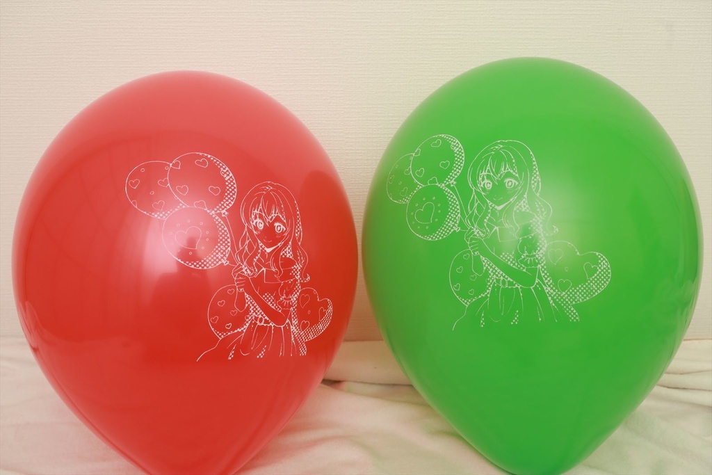 頒布は7/31 21時まで オリジナル風船「ヘリウム女の子」