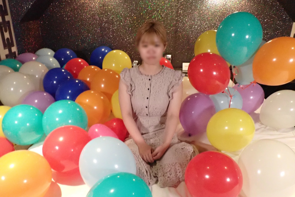 なな♡さんの風船遊び