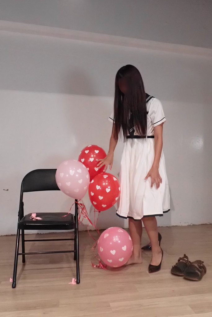 のんたんの風船遊び(大き目風船編)