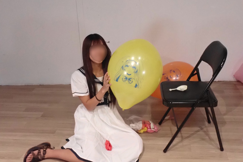 のんたんの風船遊び(大き目風船編)