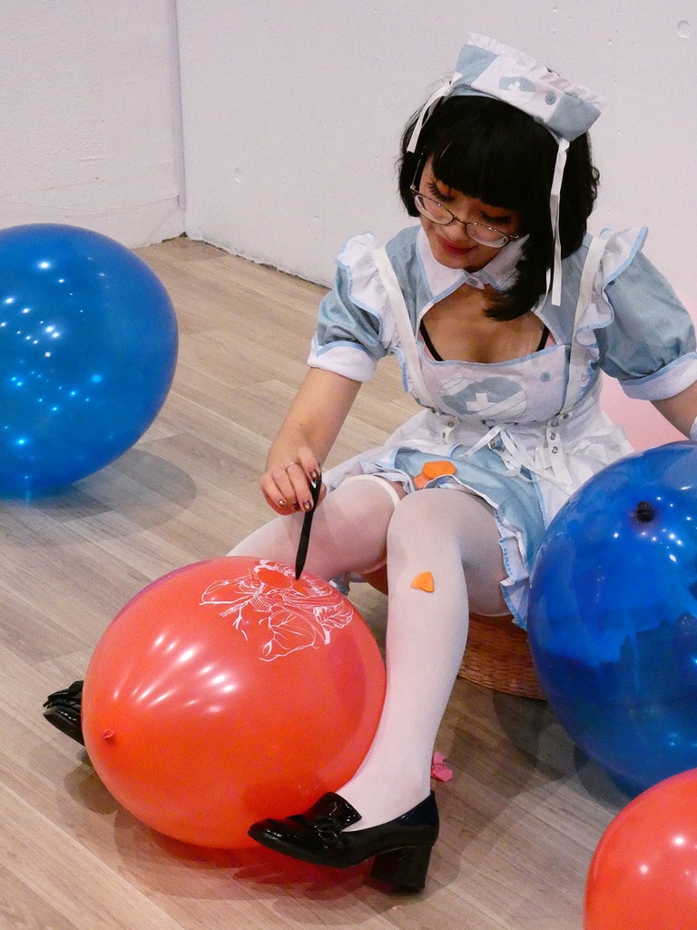 北見えりちゃんの風船遊び8