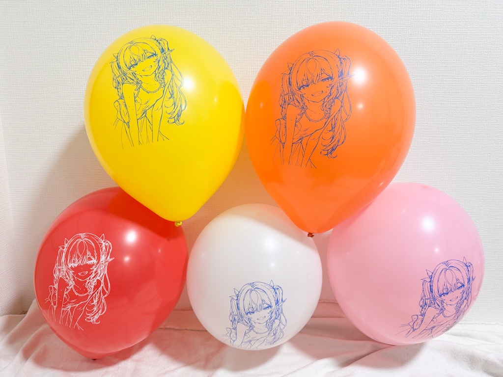 オリジナル風船7作目「ワンピース女の子」