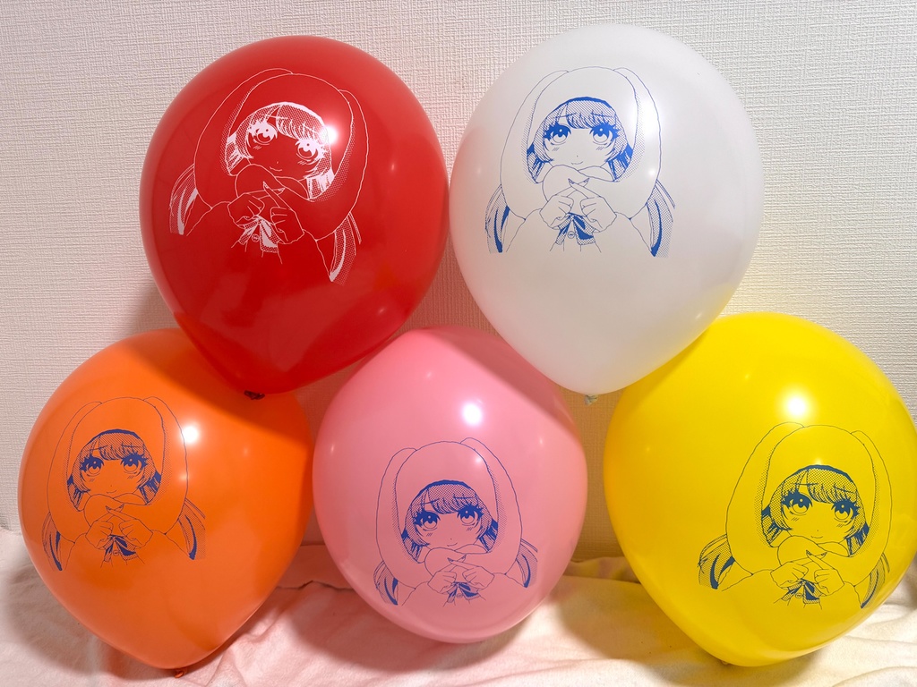 オリジナル風船8作目「うさみみちゃん２（ダメダメポーズ）」