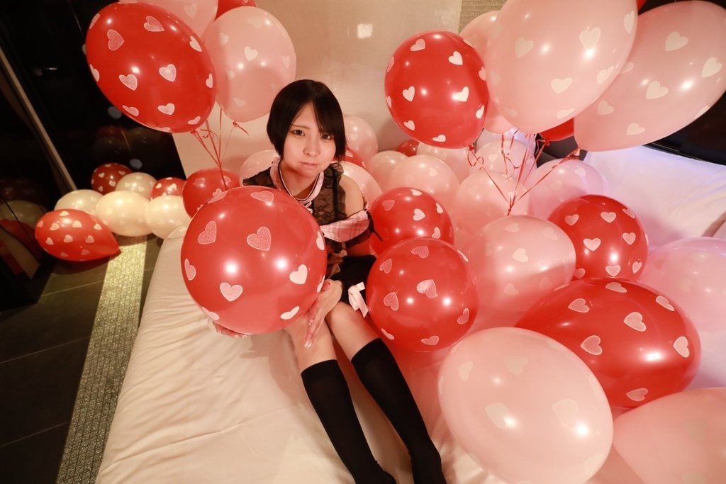 ちなつさんの風船遊び