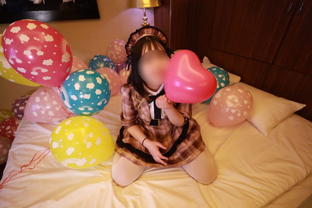 かのんさんの風船遊び