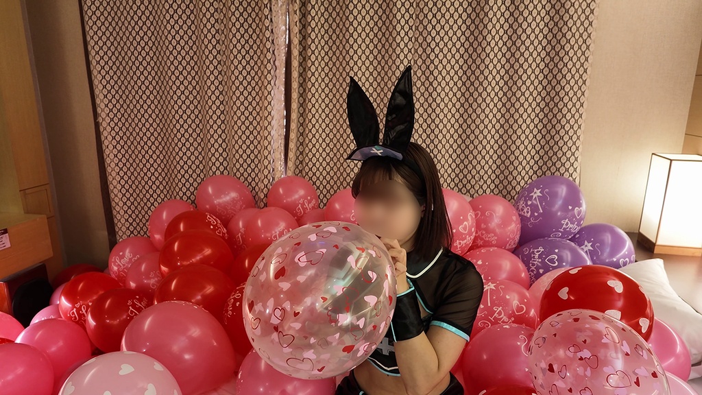 あいなさんの風船遊び
