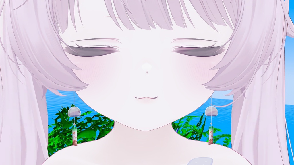 揺れる風鈴ピアス