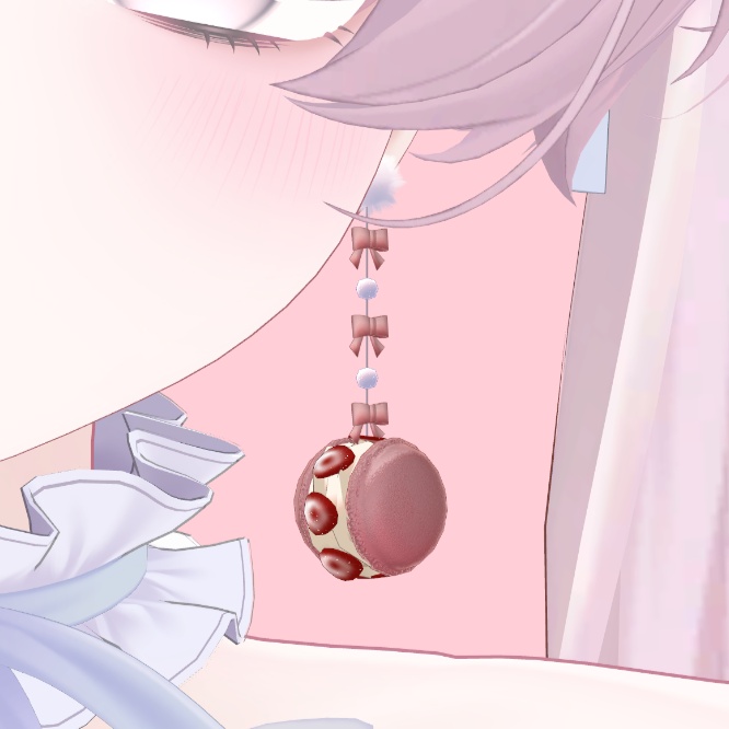【15Avatar対応】♡揺れるマカロンピアス♡