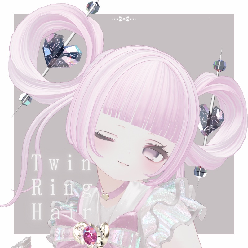 【12Avatar対応】♡Twin Ring Hair♡