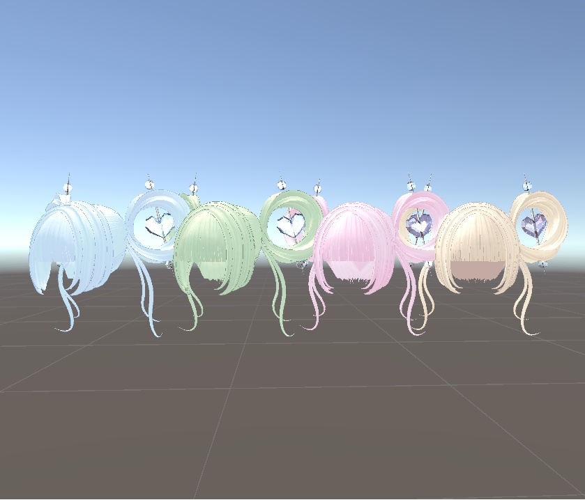 【12Avatar対応】♡Twin Ring Hair♡