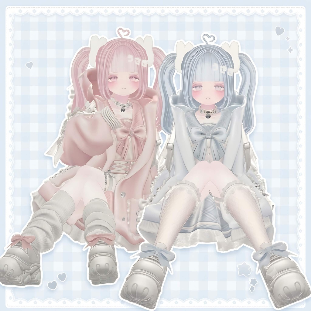 2日間 FREE 11avatar対応 ♡Twin Rbbit Hair♡