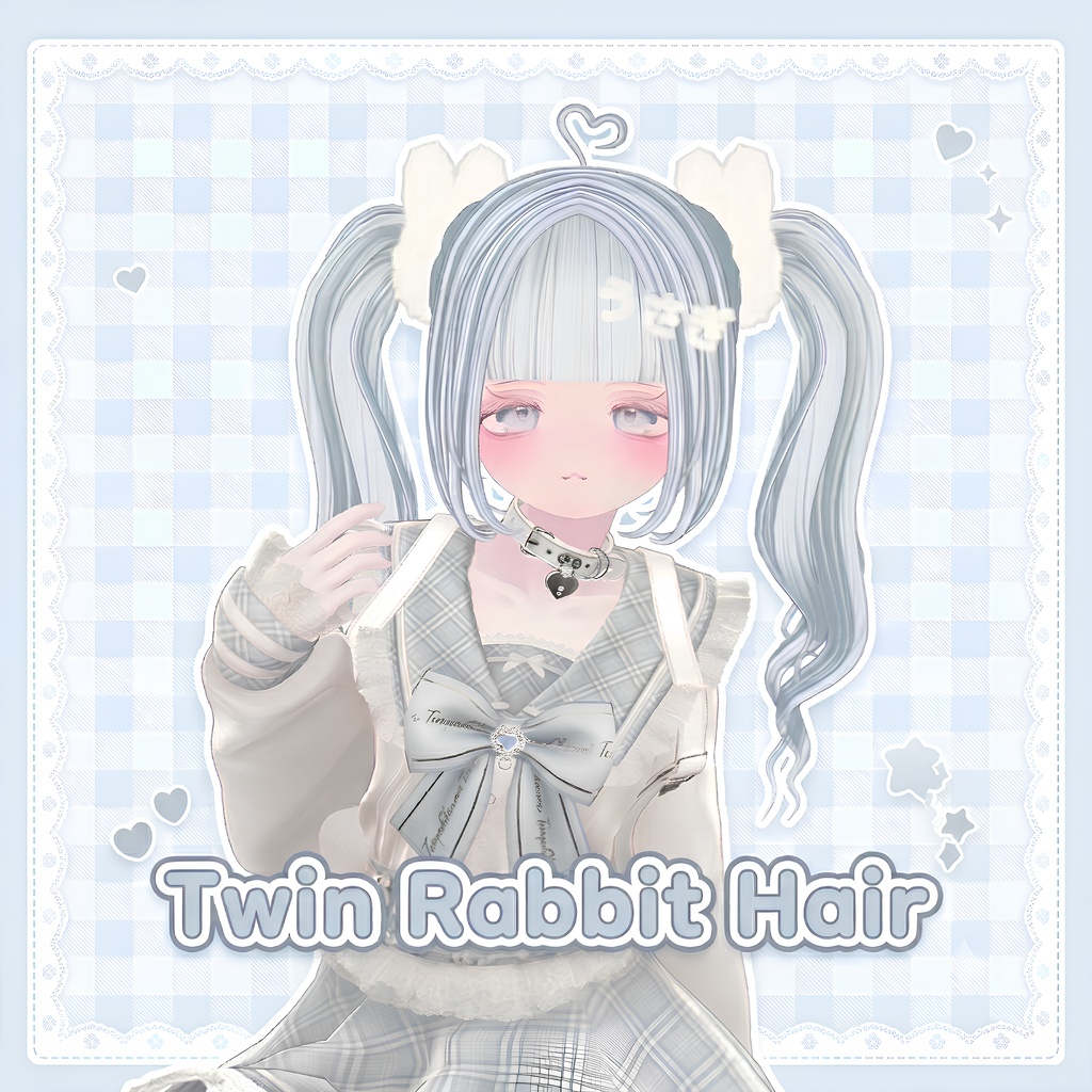 2日間 FREE 11avatar対応  ♡Twin Rbbit Hair♡