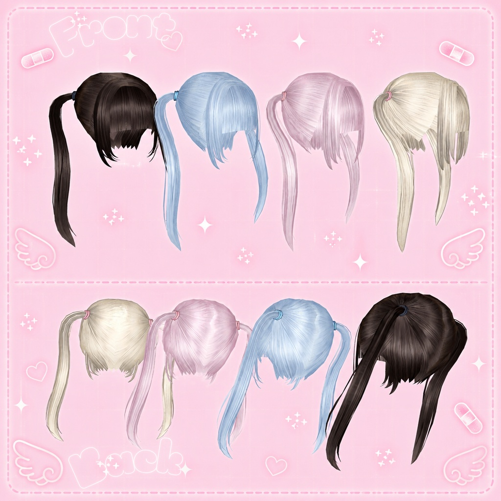 -SALE- Supports 3 avatars ❤︎Pure Twintails❤︎
