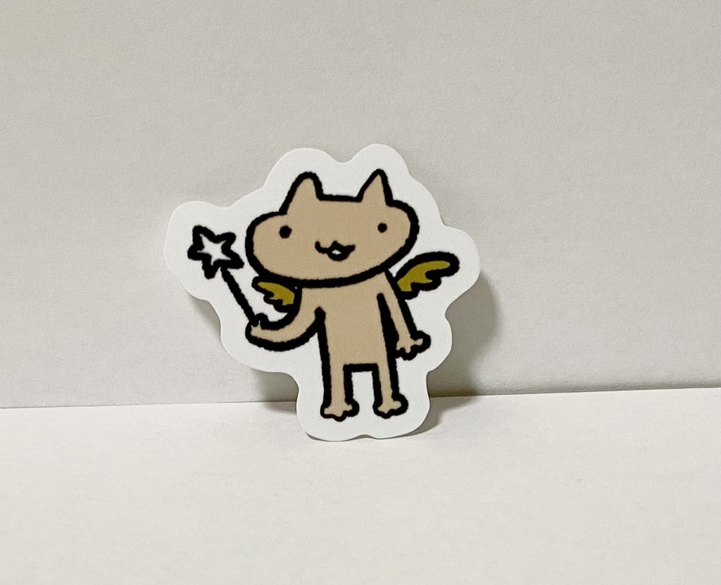 ステッカー　天使ねこめけ