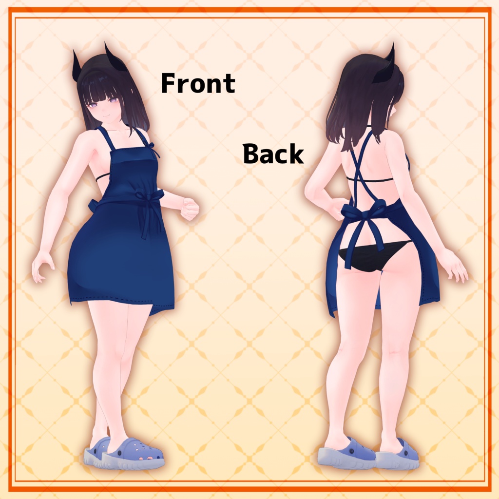 【PB対応】しんぷるエプロン【くろなつ対応】