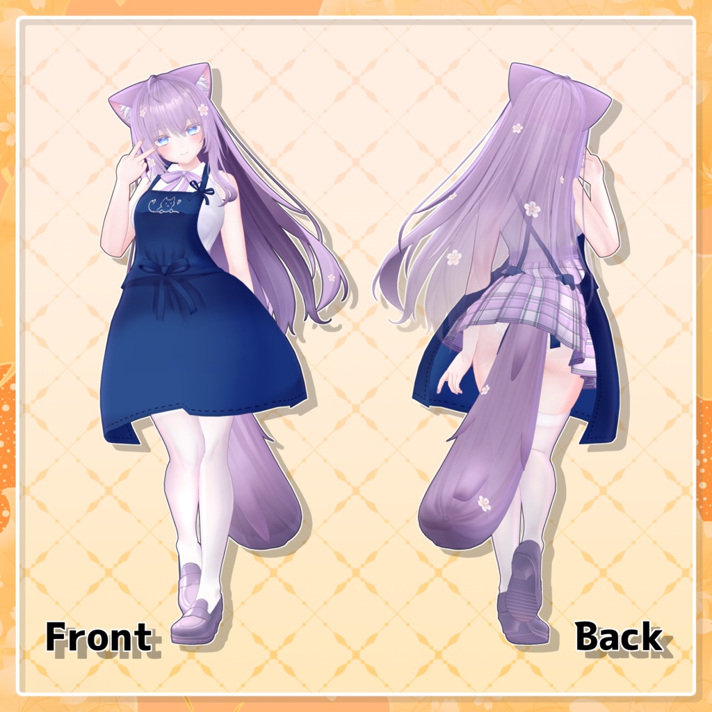 【MA設定済み】しんぷるエプロン【18アバター対応】