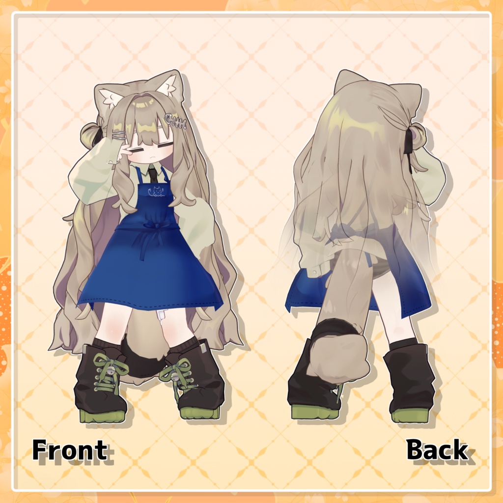 【MA設定済み】しんぷるエプロン【18アバター対応】