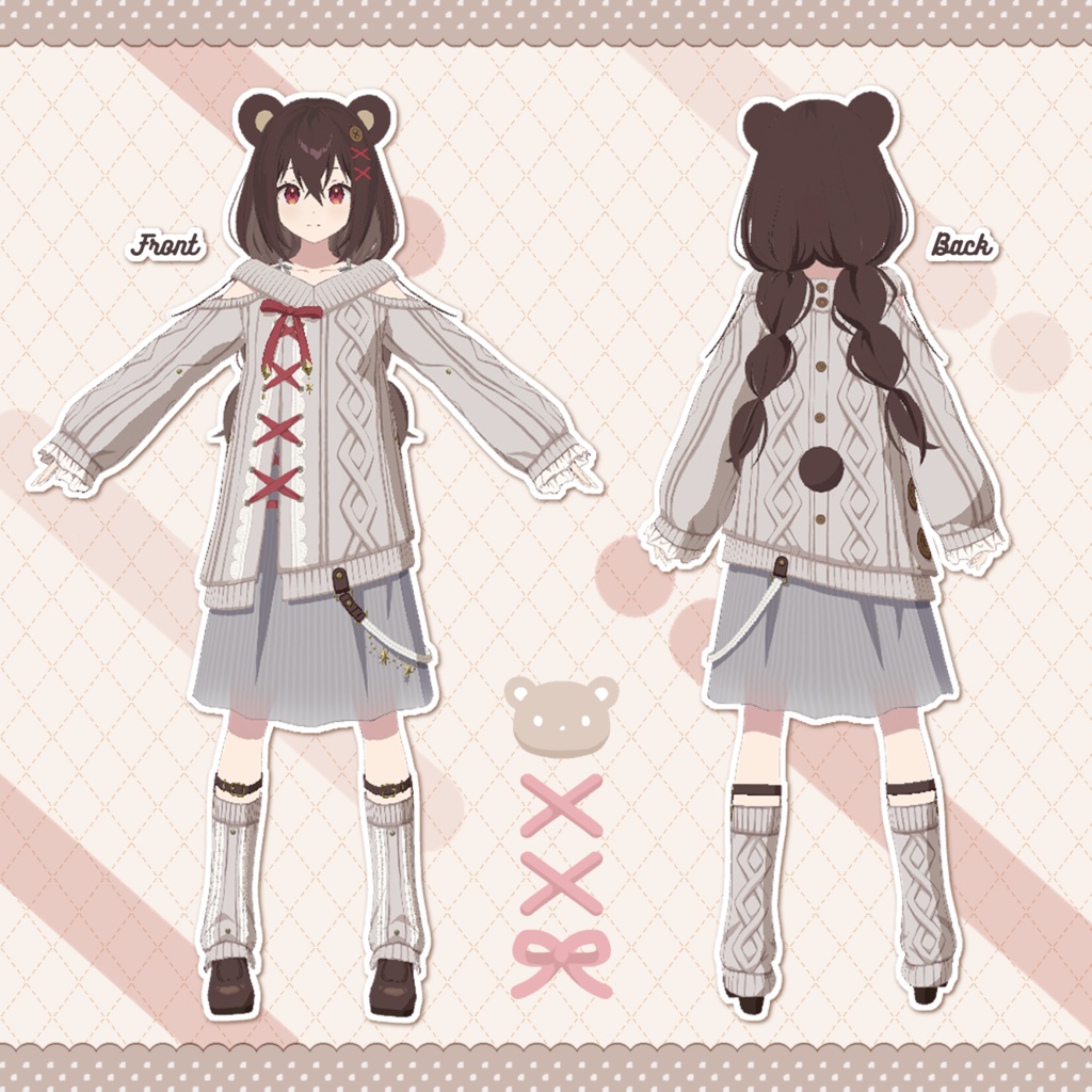 オリジナル3Dモデル「あむ」