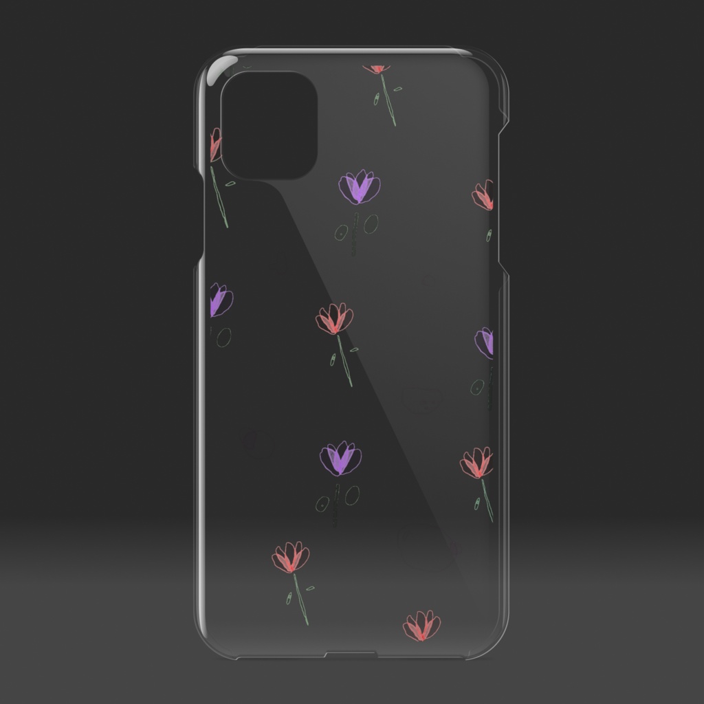 水彩風﹏花柄スマホケース