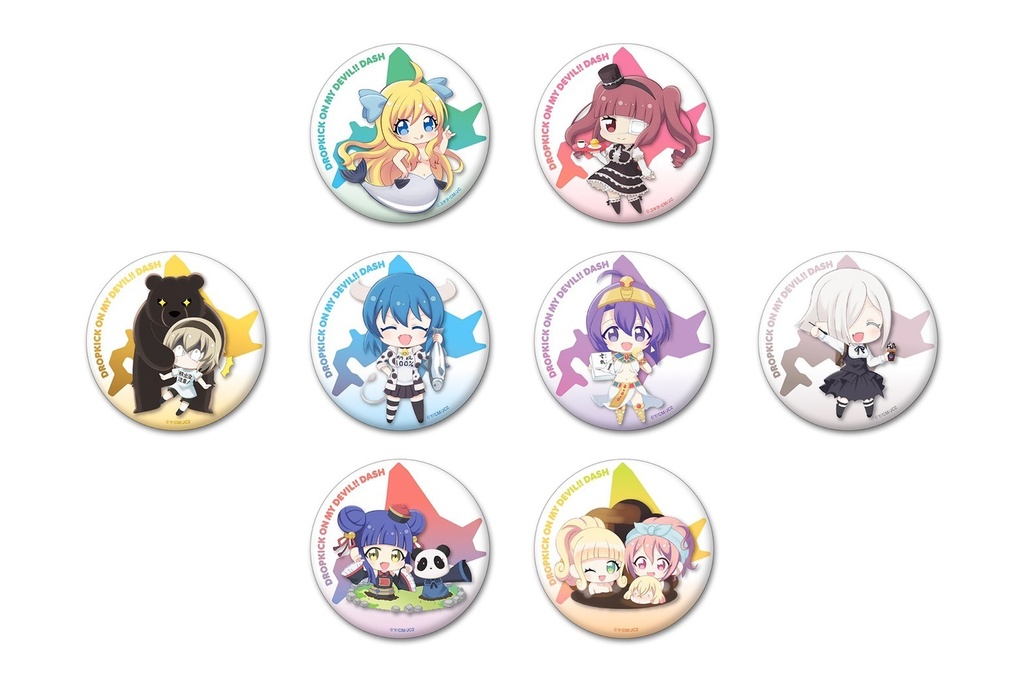 千歳編缶バッジ全8種（邪神ちゃんドロップキック）