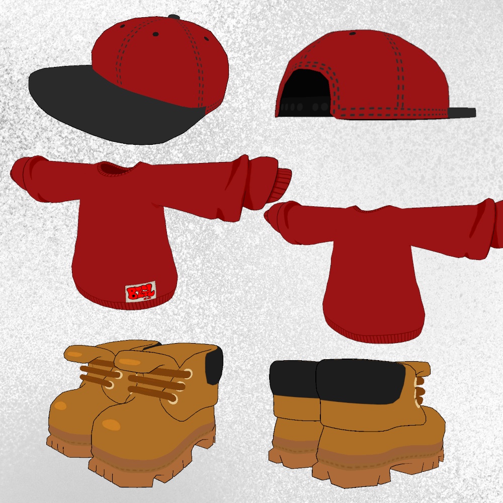 【無料】BoomBap Outfit【まめひなた用】