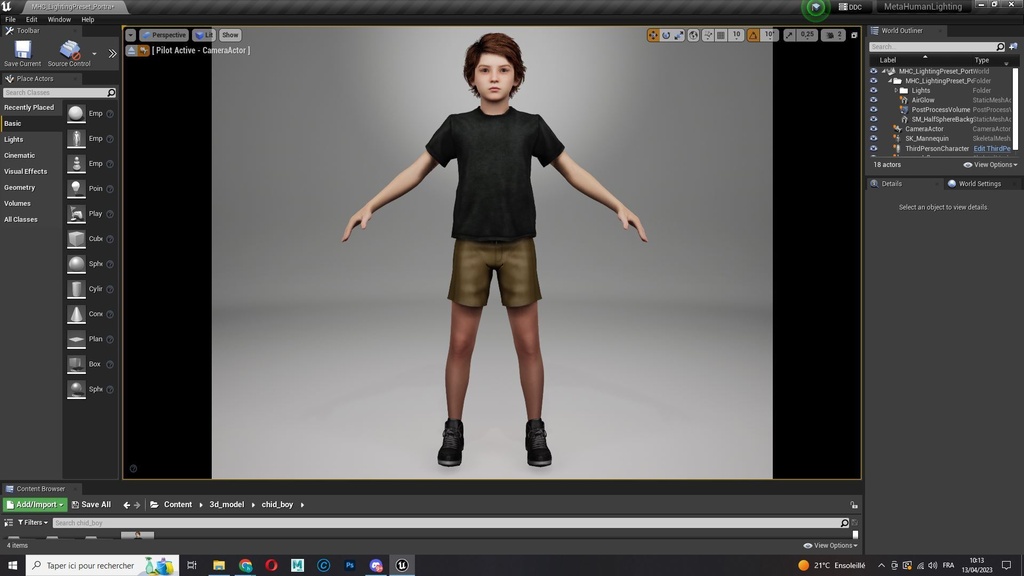 ゲーマー少年レオ - ゲーム・アニメーション制作向け3Dモデル