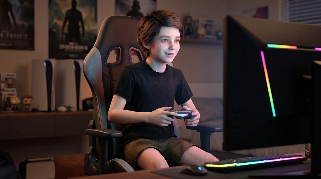 ゲーマー少年レオ - ゲーム・アニメーション制作向け3Dモデル