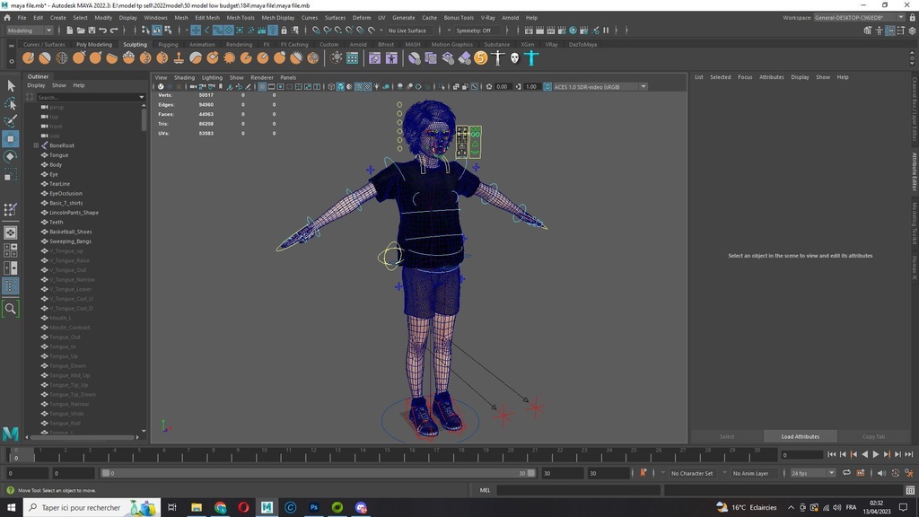 ゲーマー少年レオ - ゲーム・アニメーション制作向け3Dモデル