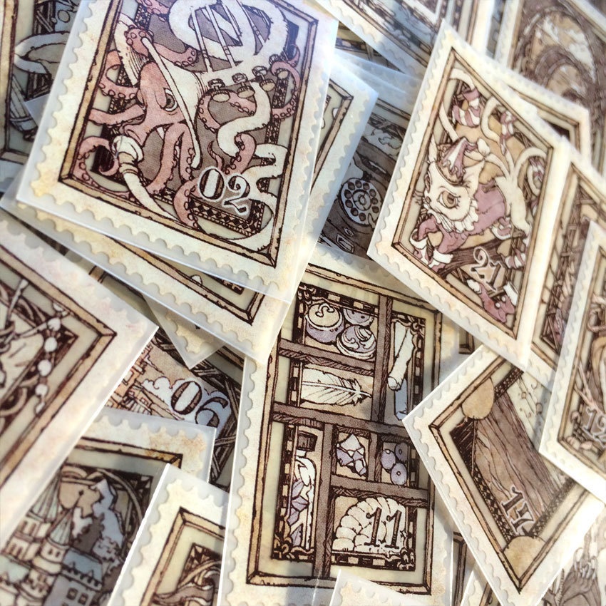 切手ステッカーセット《No.01-32》