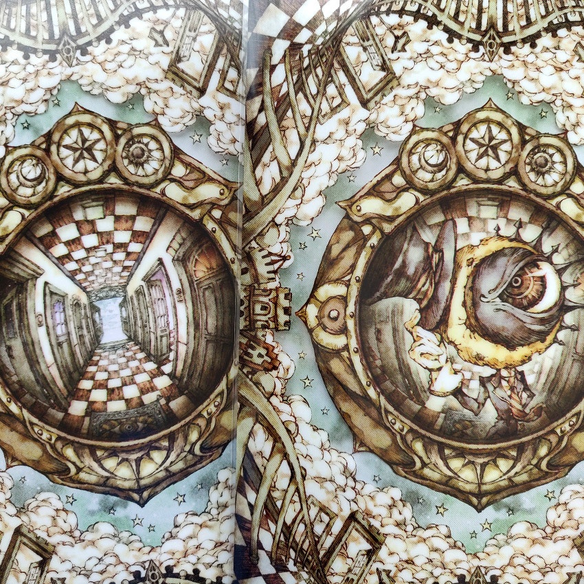 クリアファイル《白と黒の扉》インデックスラベル付き