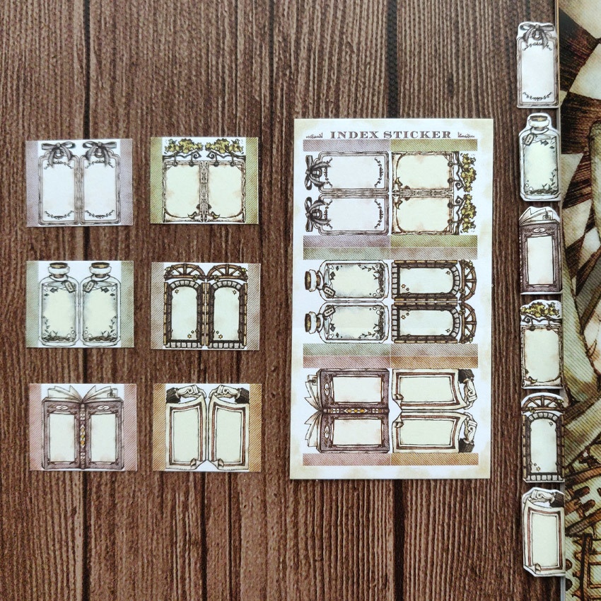 クリアファイル《白と黒の扉》インデックスラベル付き