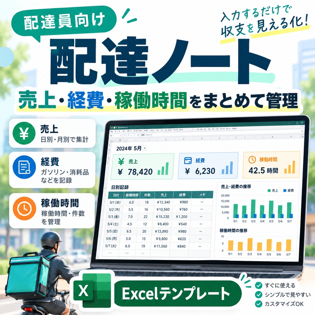 配達ノート|記録テンプレート