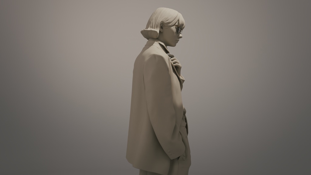 3Dモデル眼鏡 mod.101