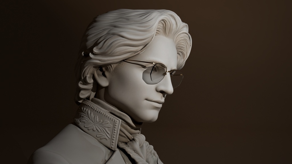 3Dモデル眼鏡 mod.101