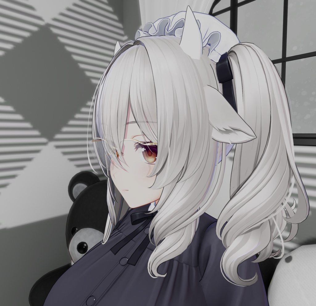 VRChat「全アバター向け」3Dモデル眼鏡 mod.101