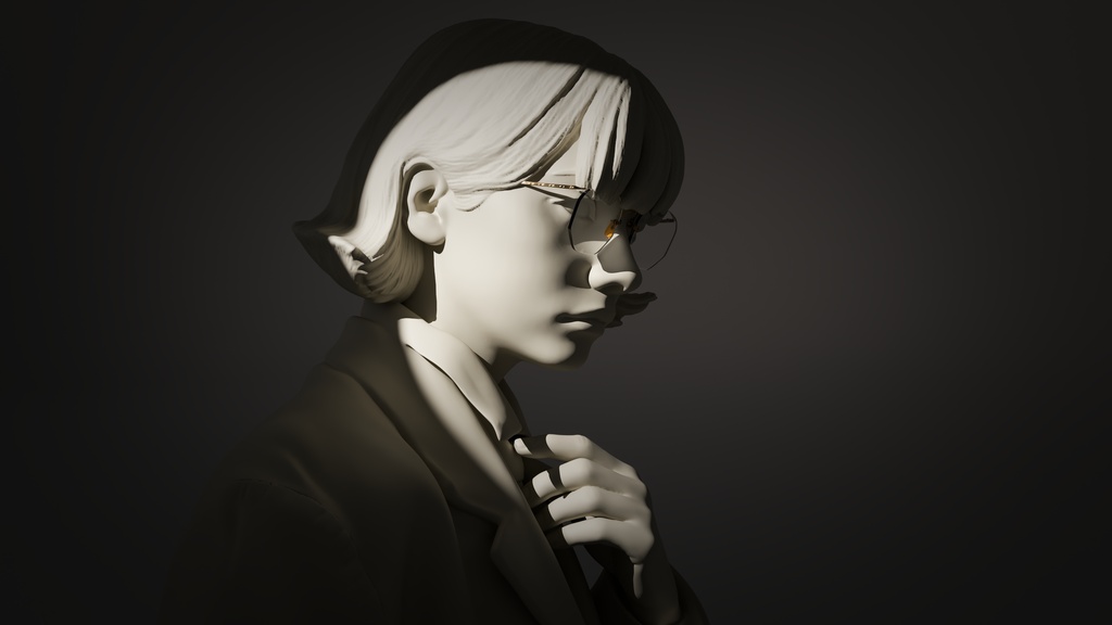 3Dモデル眼鏡 mod.101