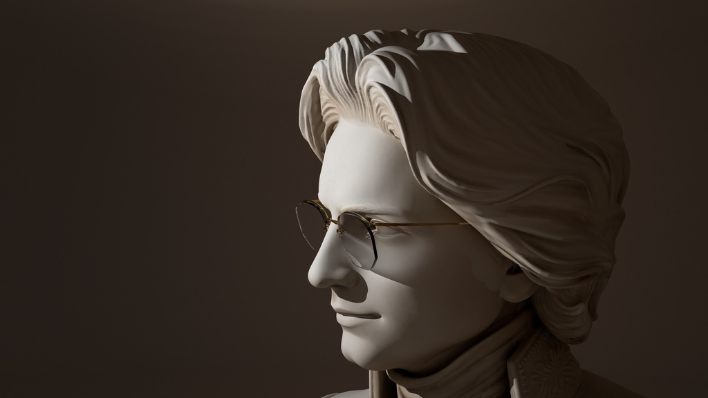 3Dモデル眼鏡 mod.101