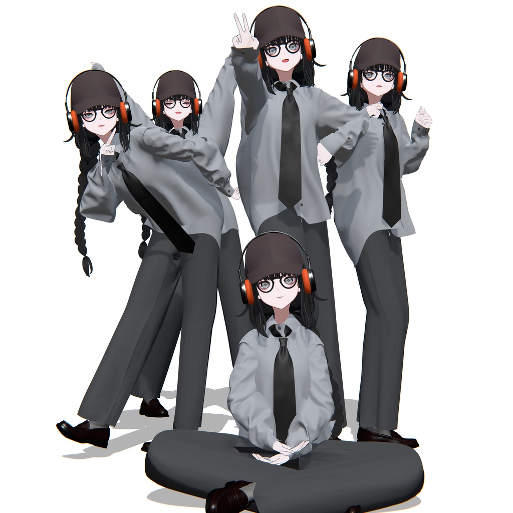 オリジナルVRChat用アバター「有加」