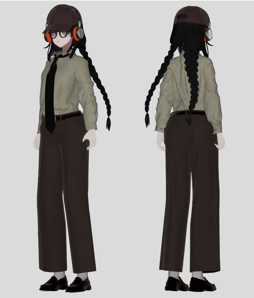 【sale】オリジナルVRChat用アバター「有加」衣装三着