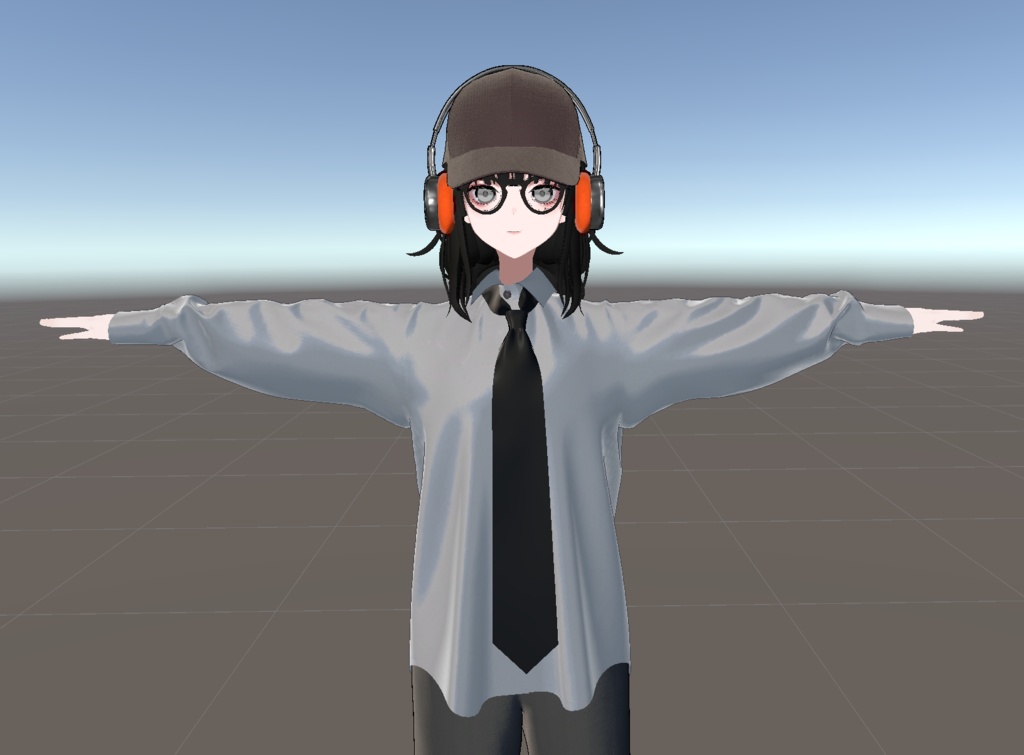オリジナルVRChat用アバター「有加」